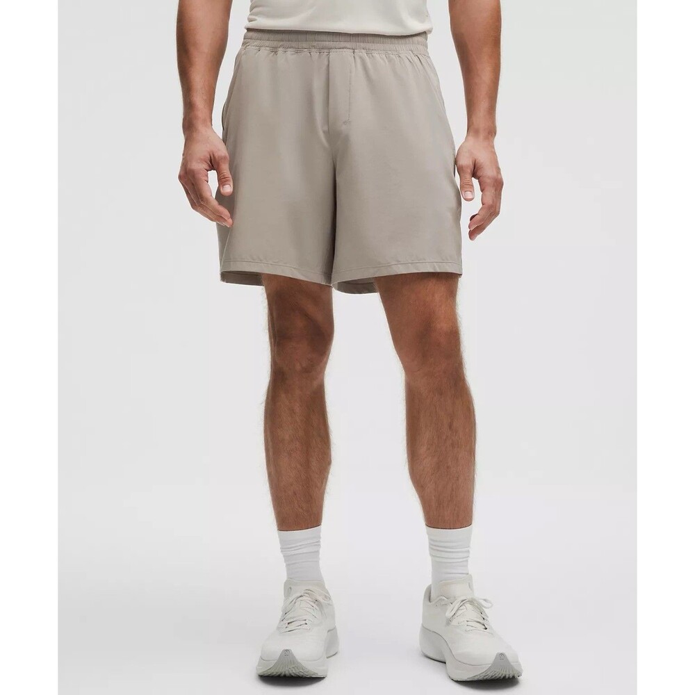 Lululemon Pace Breaker Short 7” Linerless Ivory SZ XL
